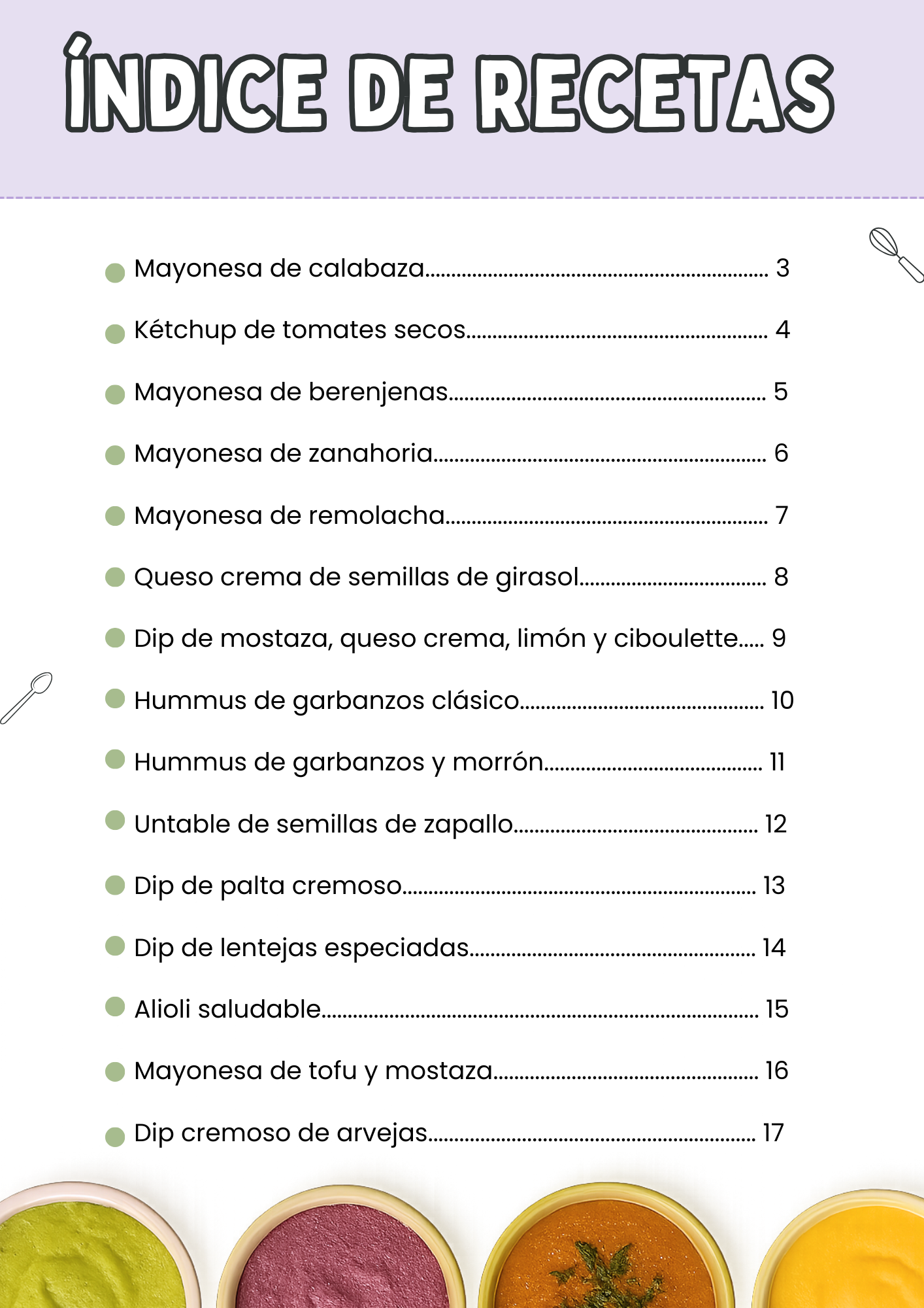 Recetario 4: Aderezos y mayonesas vegetales saludables