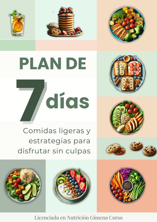 📘 Plan 7 Días – Comidas organizadas para 1 semana