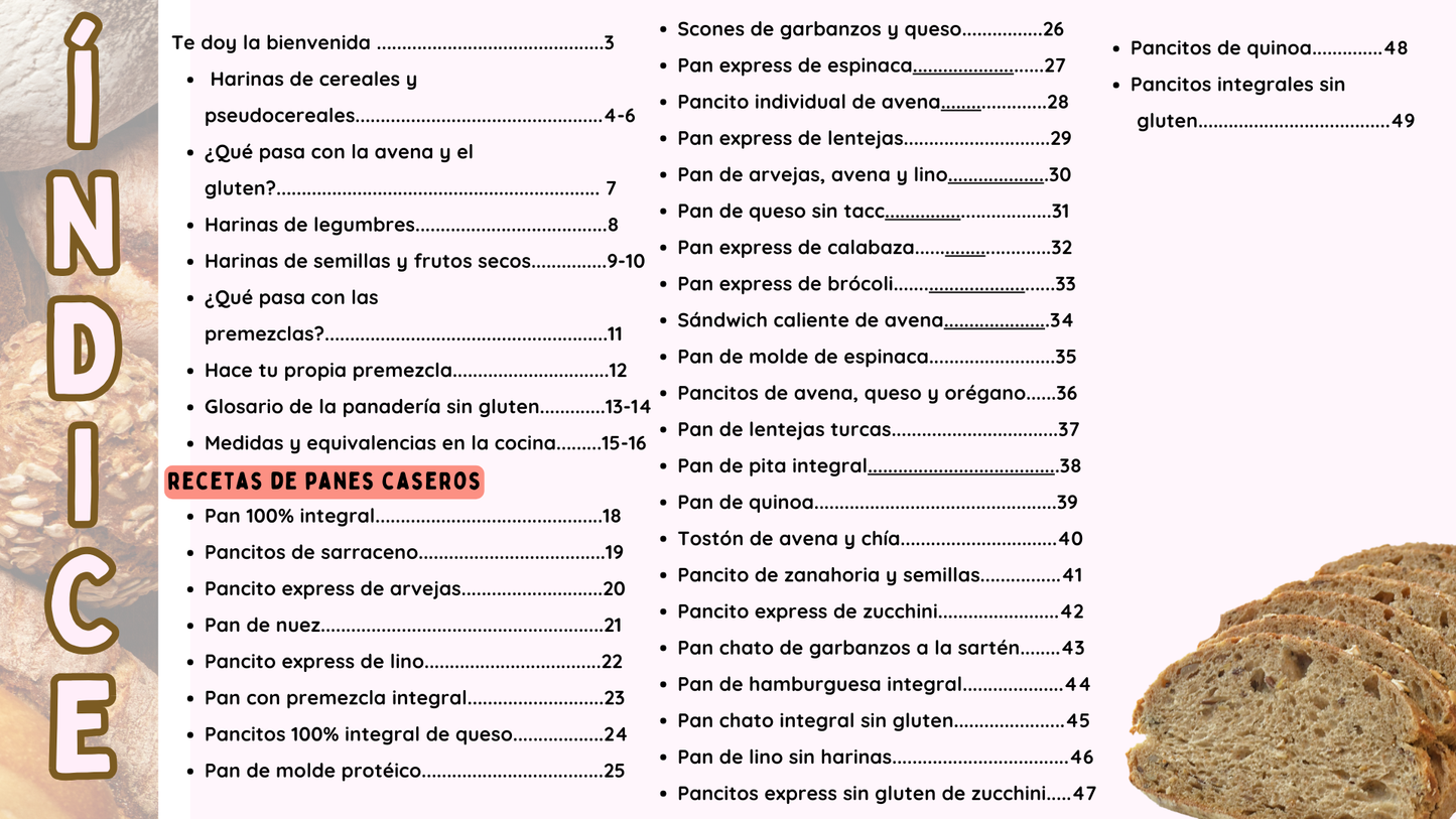 Recetario 3 – Panes 100% integrales