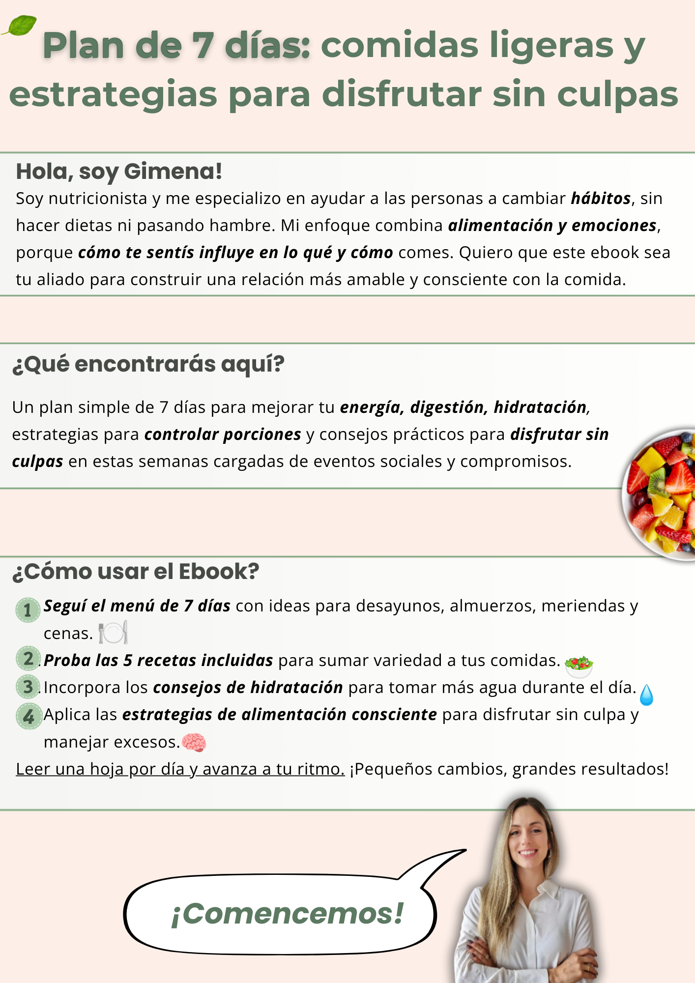 📘 Plan 7 Días – Comidas organizadas para 1 semana